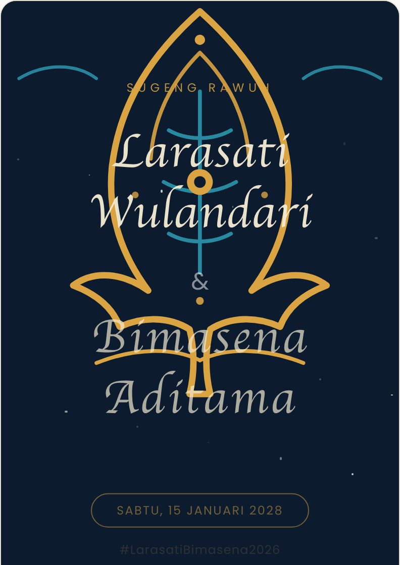 Samudra wedding invitation preview
